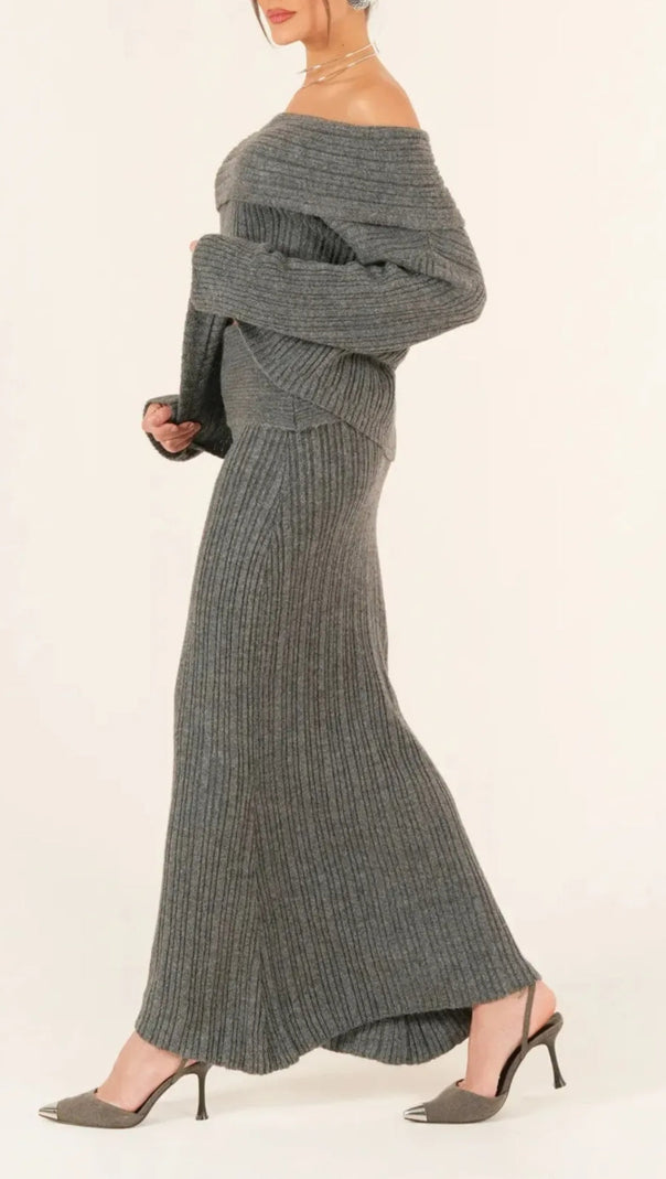 AIIZIE GEORGIA OFF-SHOULDER KNITTED SET - product image