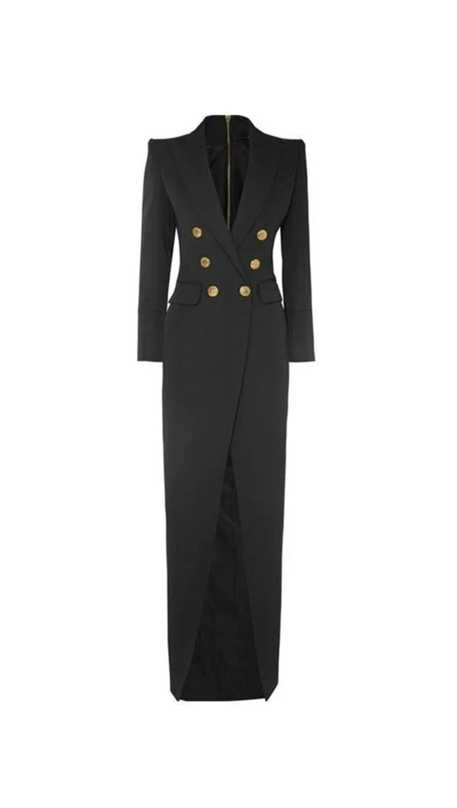 SIMONA TUXEDO MAXI BLAZER DRESS