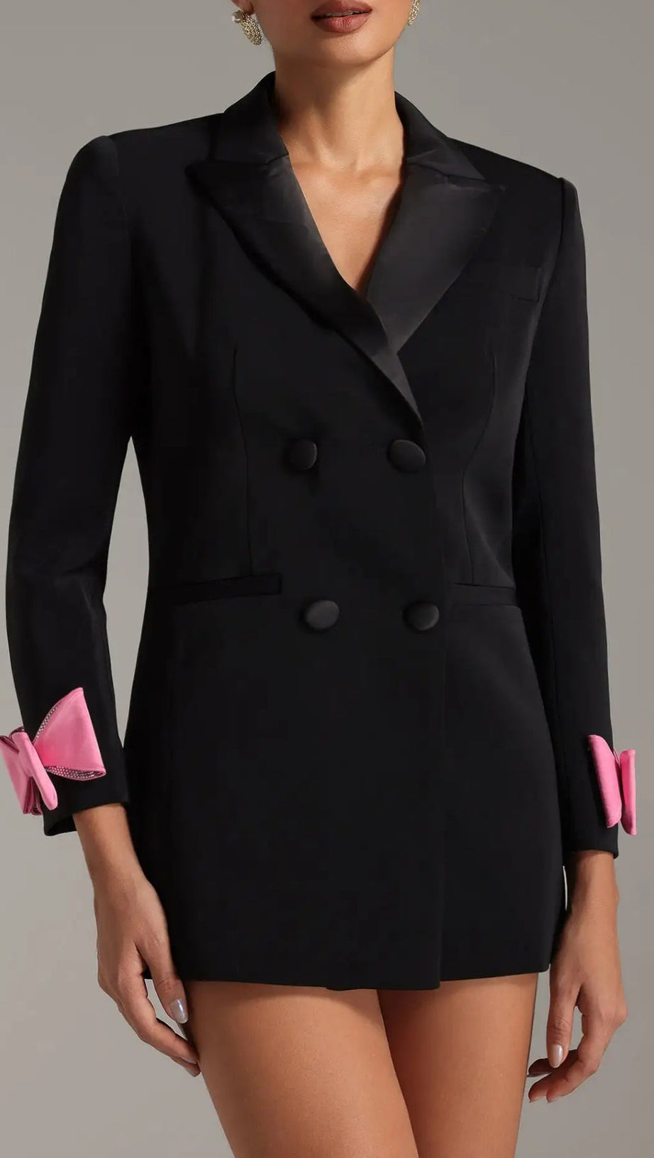 RETTA BOW LAPEL BLAZER