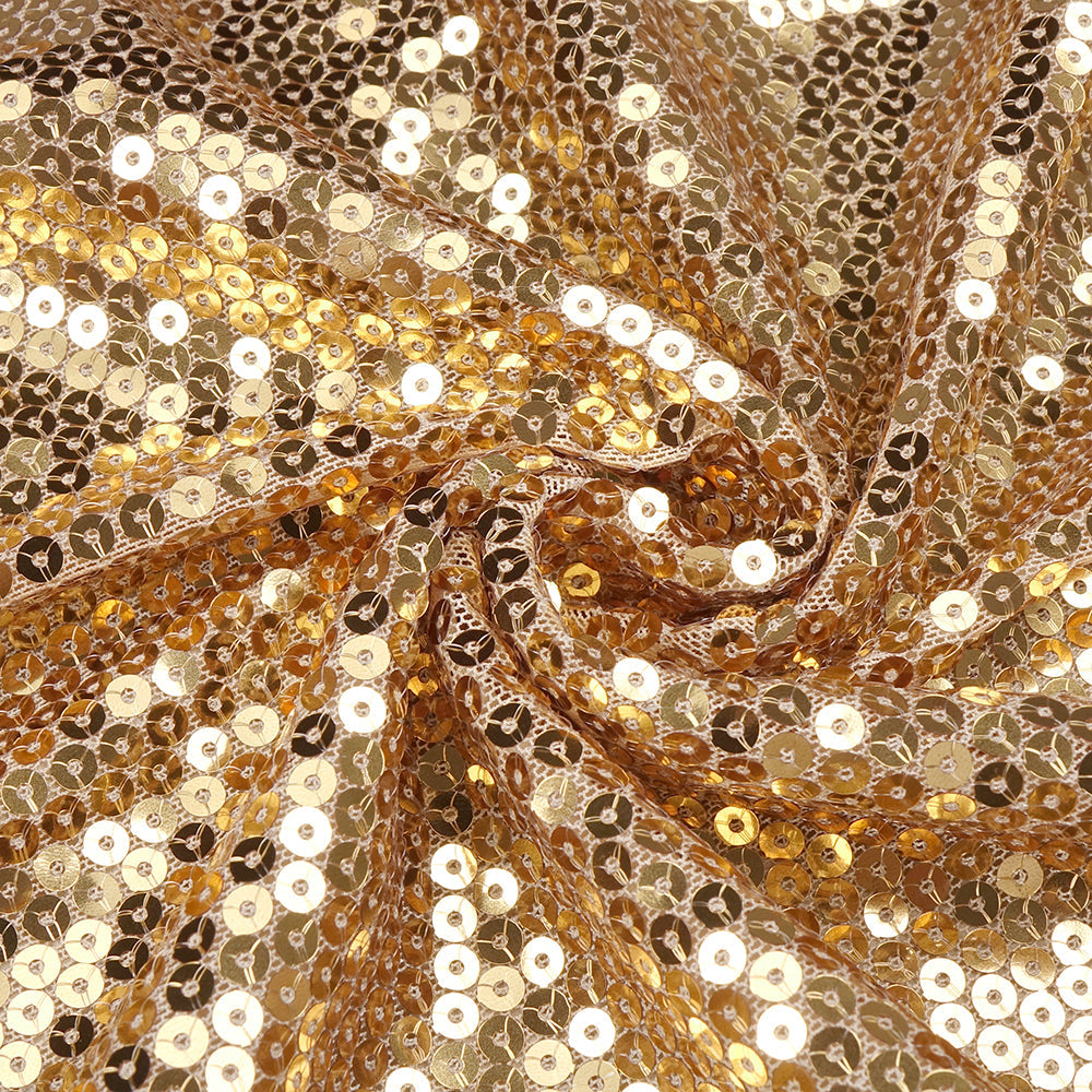 AIIZIE SEQUIN HOLLOW BODYCON MAXI DRESS IN GOLD - product image
