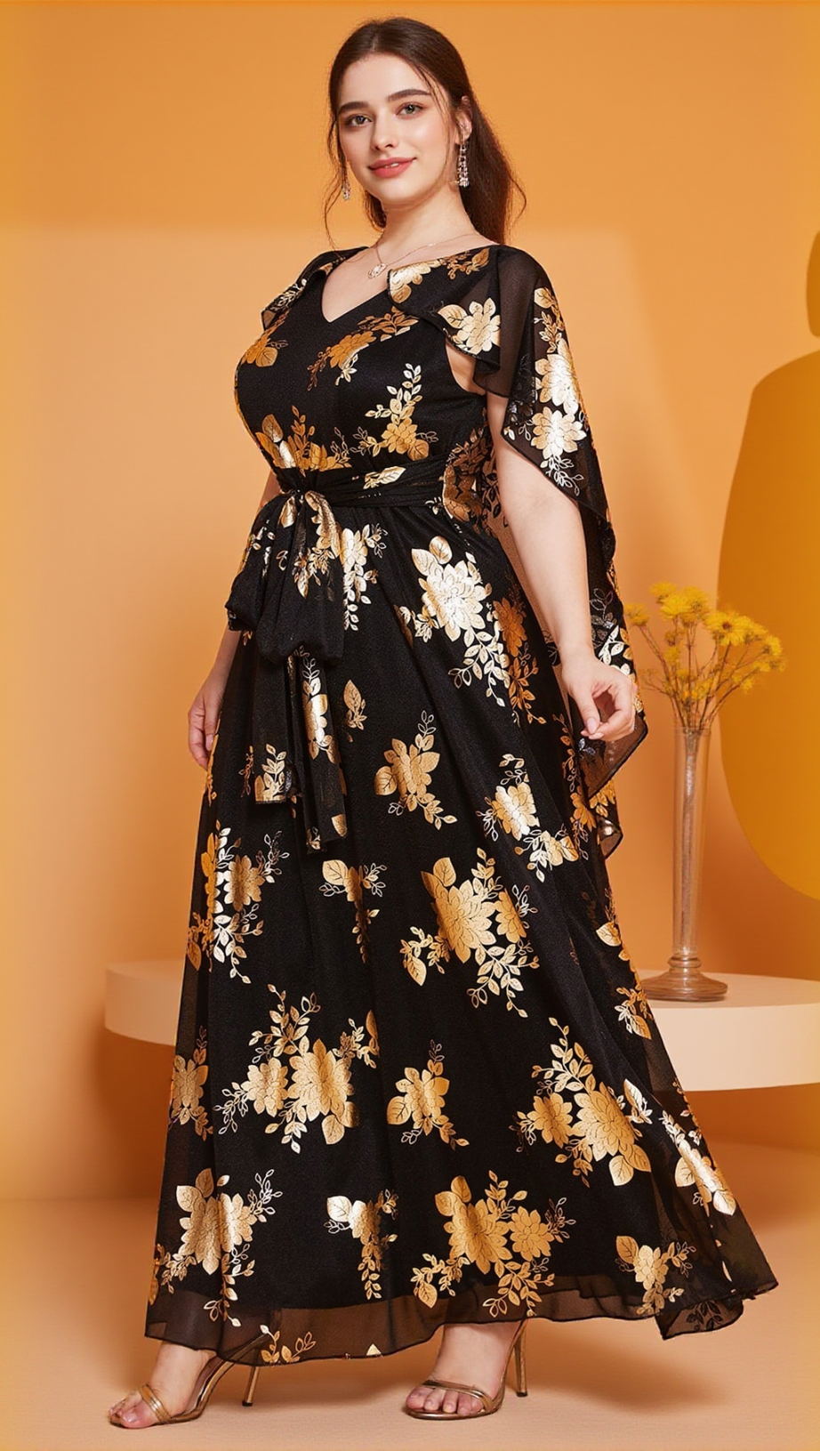 ABITO LUNGO STAMPATO ROSALIND