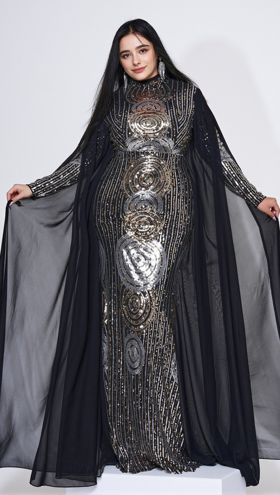 KAMILA MESH MAXI DRESS