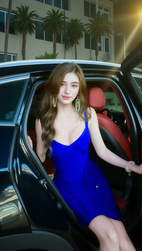 Azure Elegance Etui-Minikleid