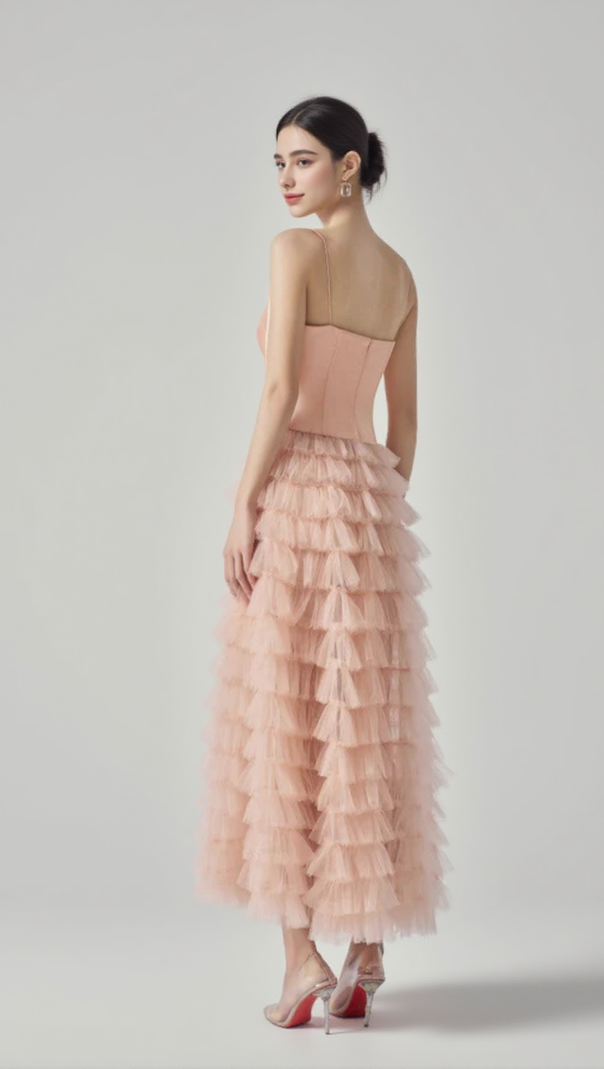 AIIZIE CLARA TAFFETA AND TULLE DRESS - product image