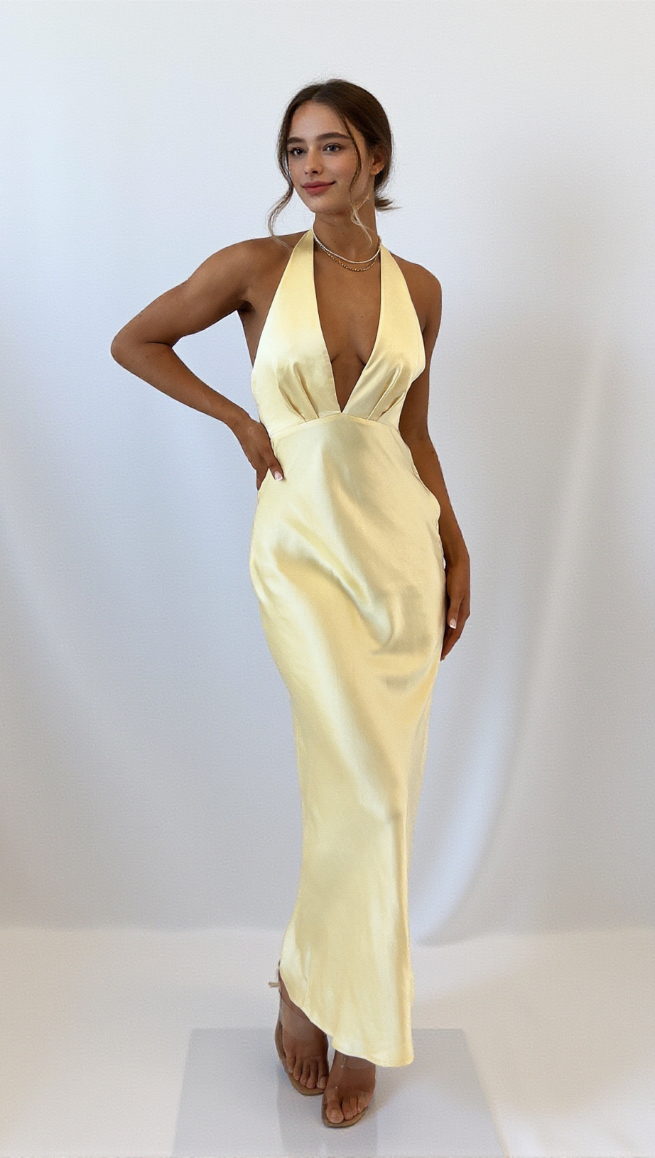 ABITO LUNGO JESSALYN - GIALLO