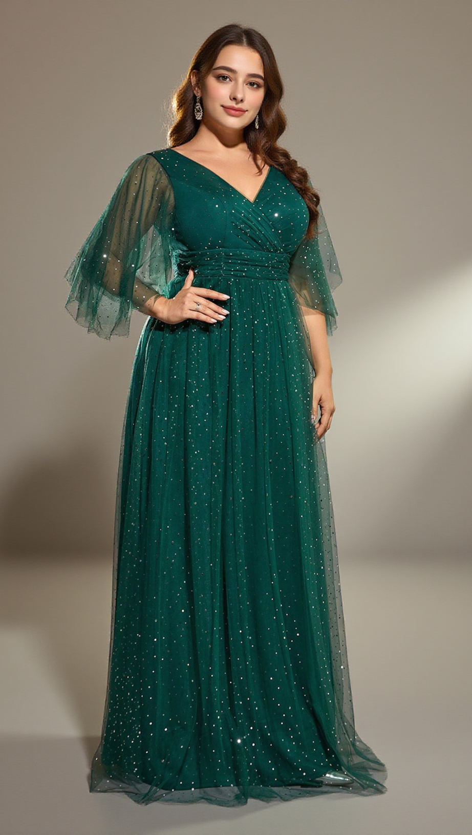 ESTELLE MESH MAXI DRESS