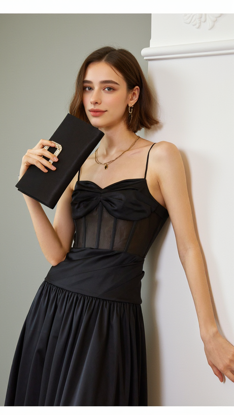 FISHBONE TUBE MAXI DRESS