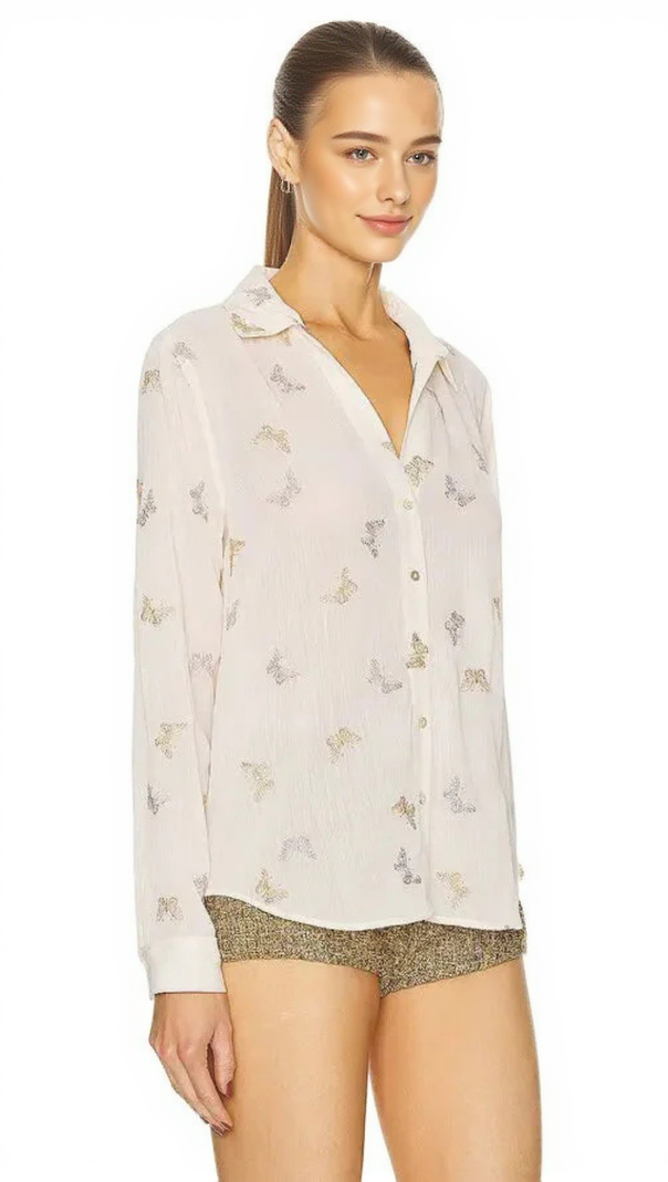 AIIZIE LAURENT BLOUSE IN WHITE - product image