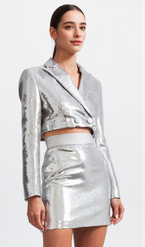 TWO PIECE SEQUIN SET