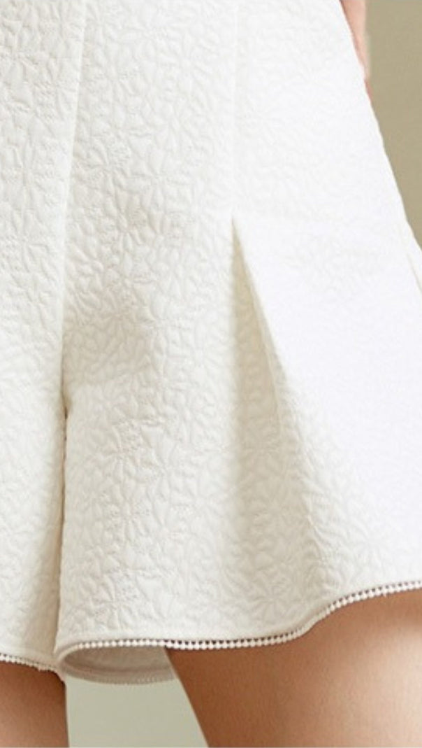 AIIZIE WHITE MESH TWO-PIECE SUIT - product image