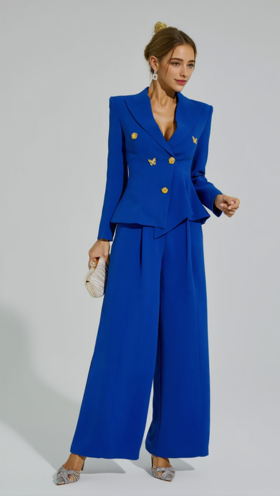 LEXI V-NECK LONG SLEEVES TWO-PIECES SET