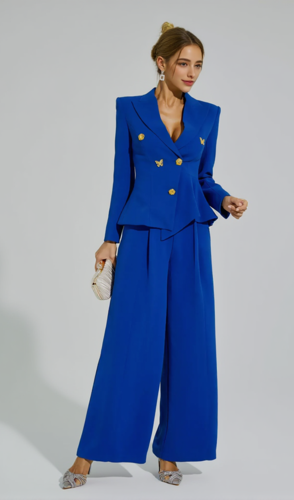 LEXI V-NECK LONG SLEEVES TWO-PIECES SET