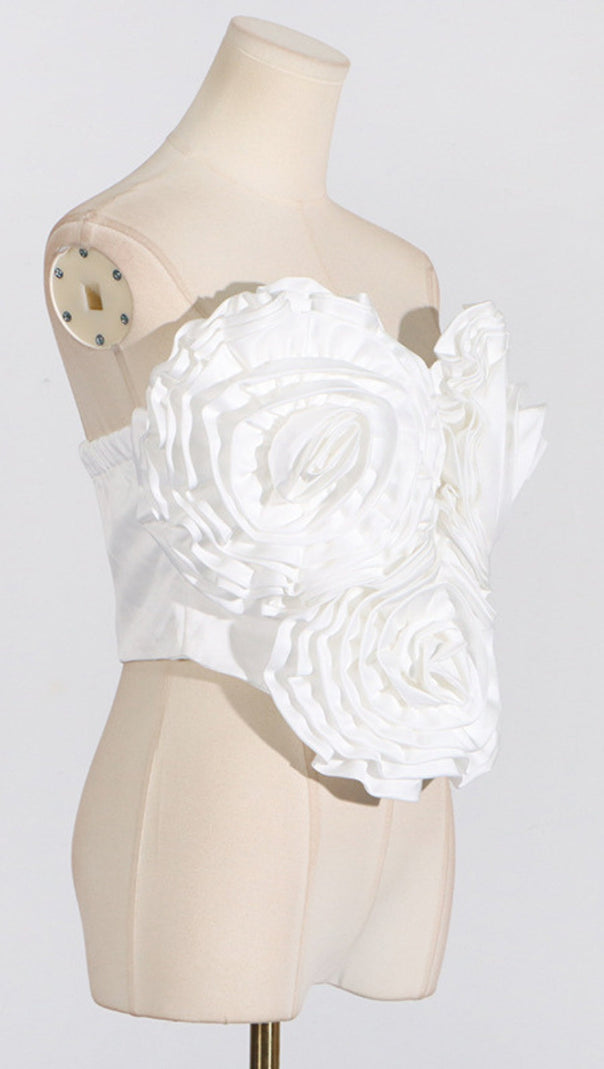 AIIZIE ANIMA 3D FLOWER TOP IN RED - product image