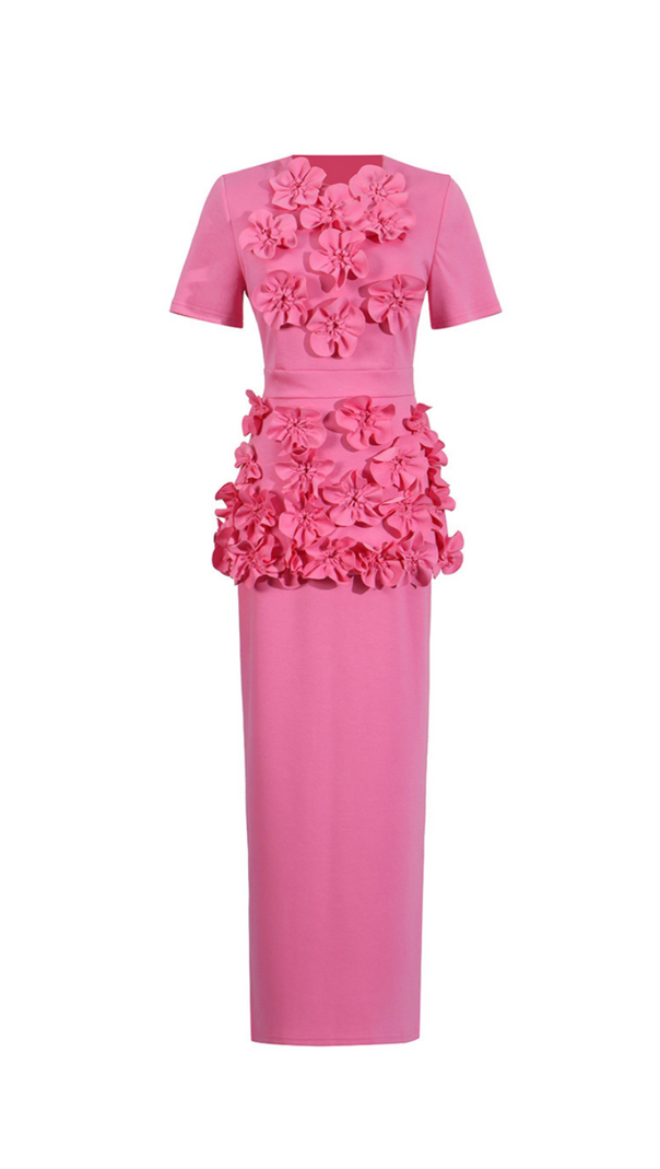 AIIZIE TRISTA FLOWER TWO-PIECE SET IN PINK - product image