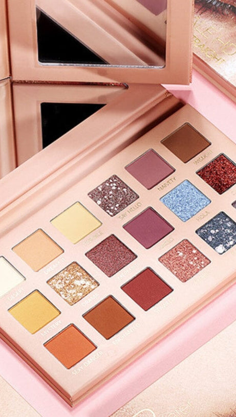 18-COLOR MATTE PEARLESCENT EARTH COLOR EYESHADOW