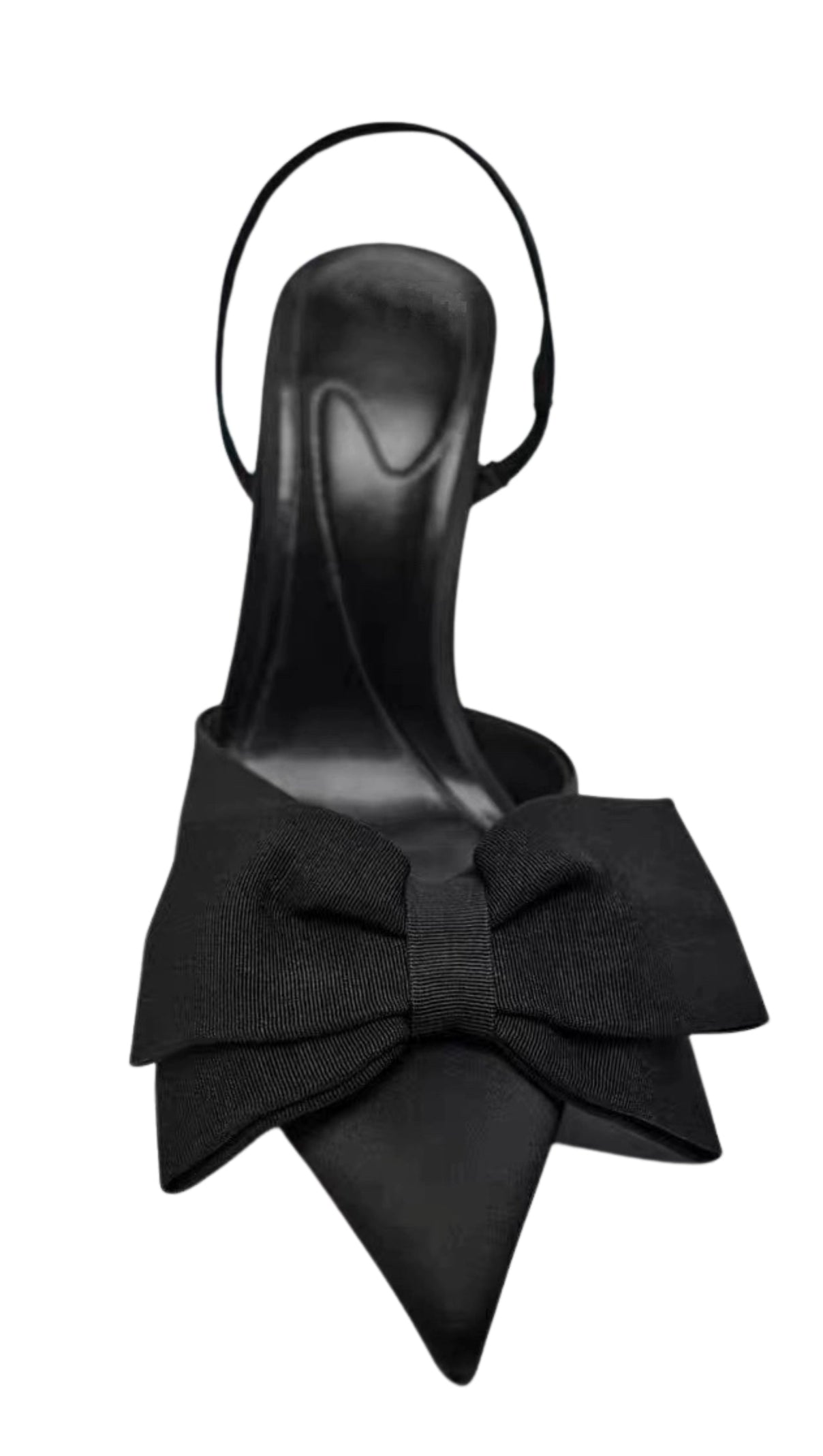 AIIZIE BLACK HIGH HEEL WITH BOW - product image