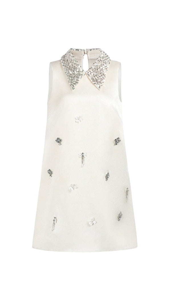 AIIZIE ANNOT SEQUIN COLLAR MINI DRESS - product image