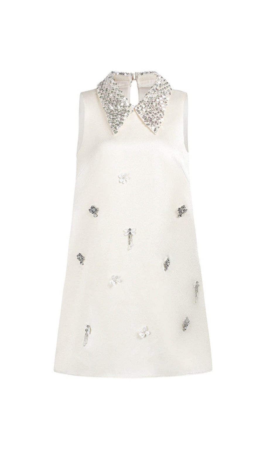 MINI ABITO ANNOT CON COLLO IN PAILLETTES