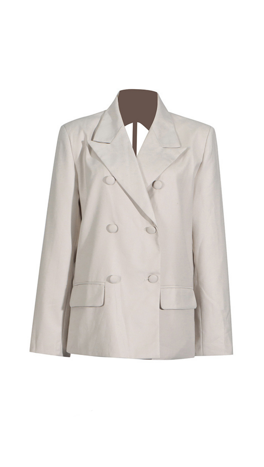 VIENNA CUTOUT FRINGE BACKLESS BLAZER IN APRICOT