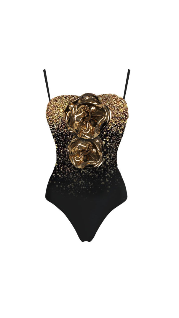 AIIZIE FLOWER SEQUIN SWIMSUIT AND SKIRT - product image