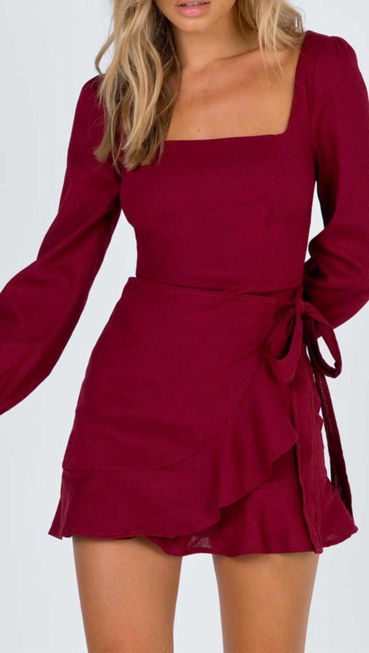 AIIZIE LONG SLEEVE VILLA MINI DRESS - product image
