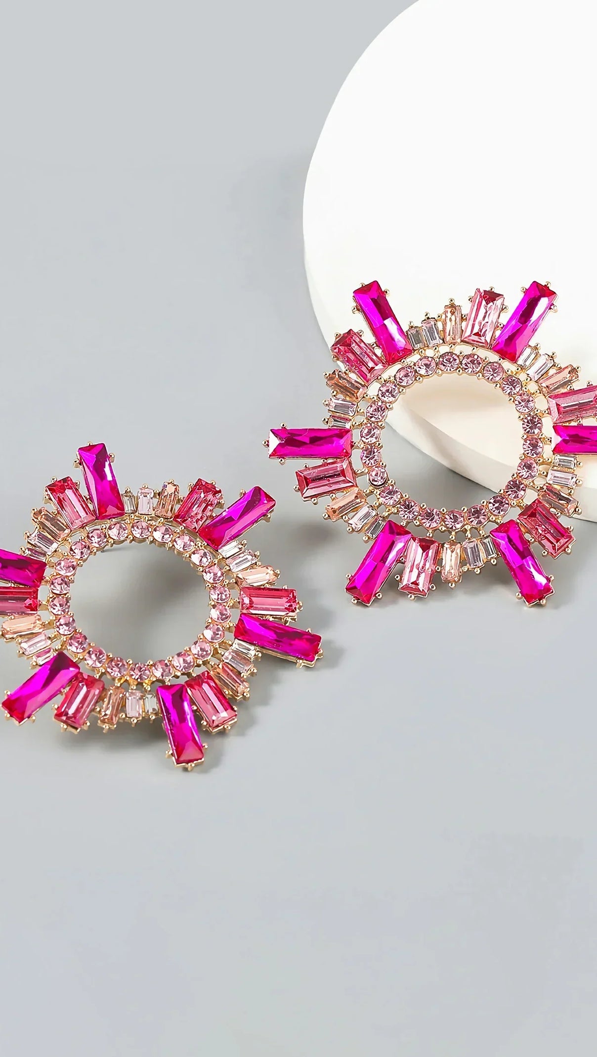 AIIZIE CHARLOTTE SUNFLOWER CRYSTAL EARRINGS - product image