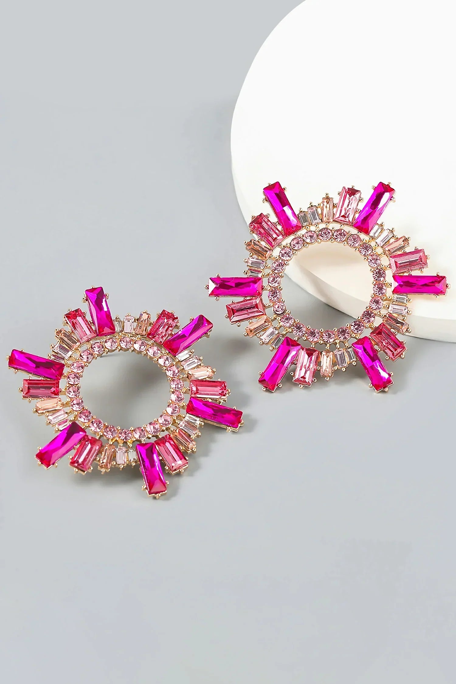 CHARLOTTE SUNFLOWER CRYSTAL EARRINGS