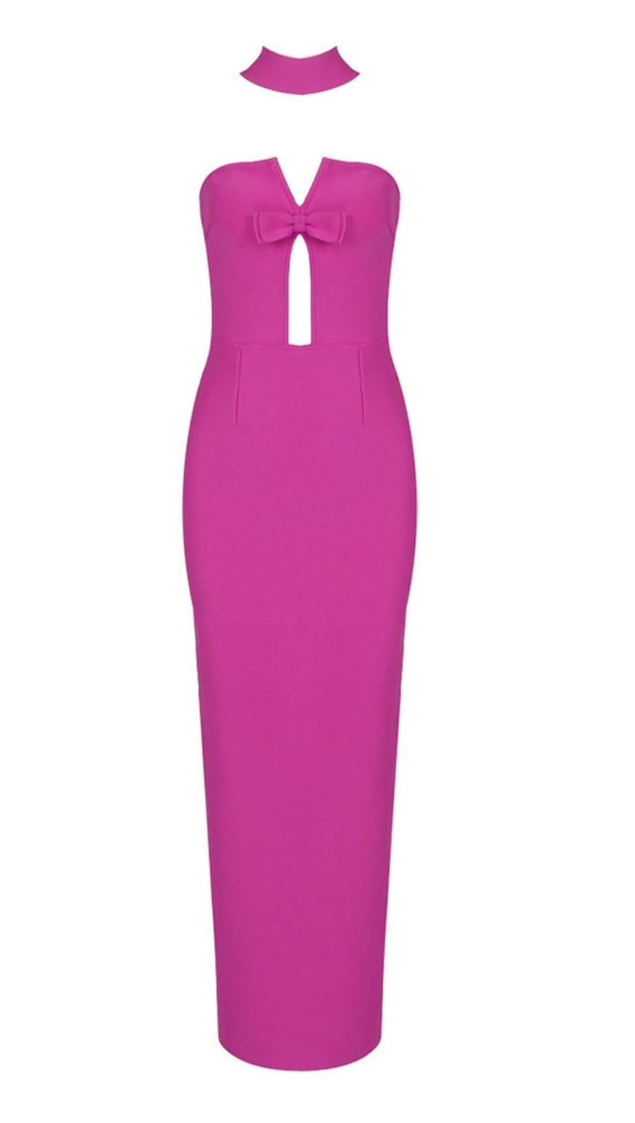 STRAPLESS MAXI DRESS IN BLACK