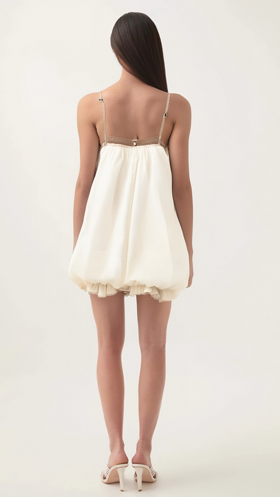 LAURA PUFFY-DESIGN MINI DRESS