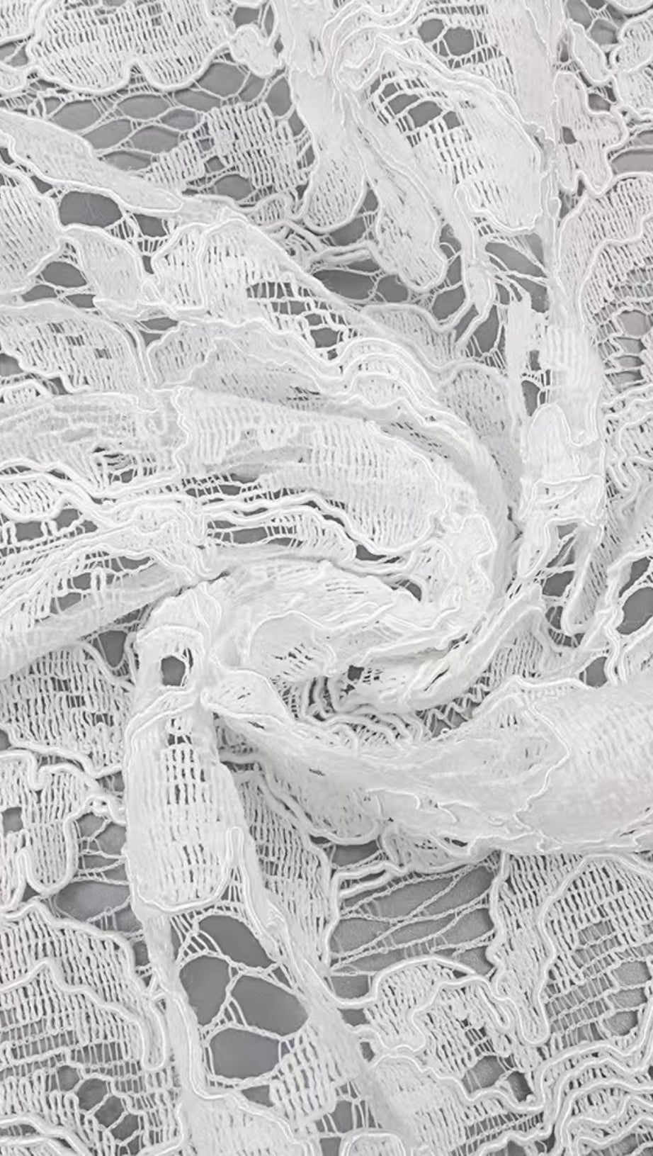 SEDUCTIVE WHITE LACE MOCK NECK MAXI DRESS