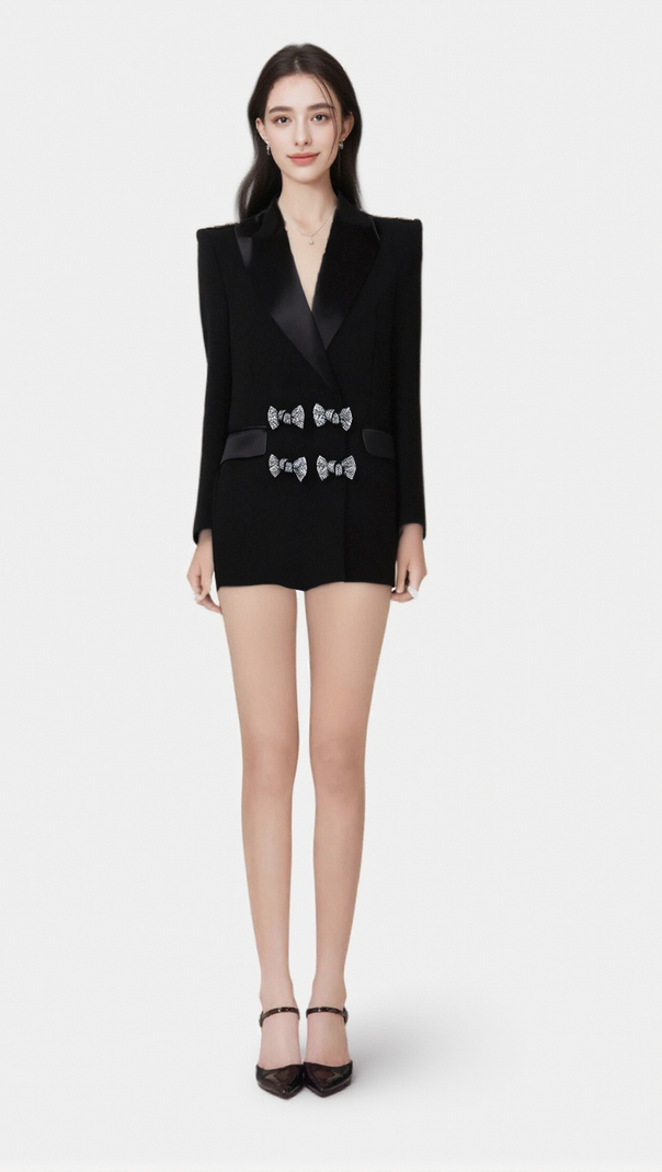 AIIZIE THALA CRYSTAL-EMBELLISHED BOW BLAZER - product image