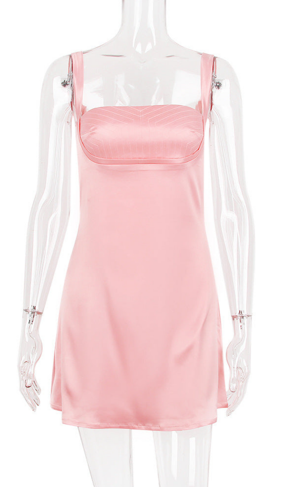ROSA SATIN-MINIKLEID
