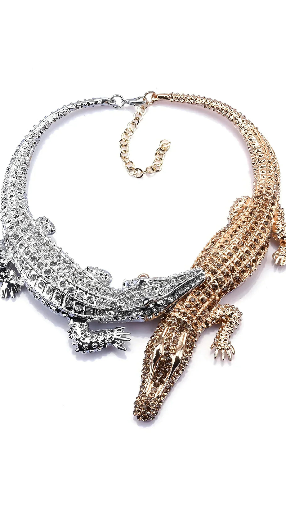 Braxtin Halskette mit Krokodil-Halsband