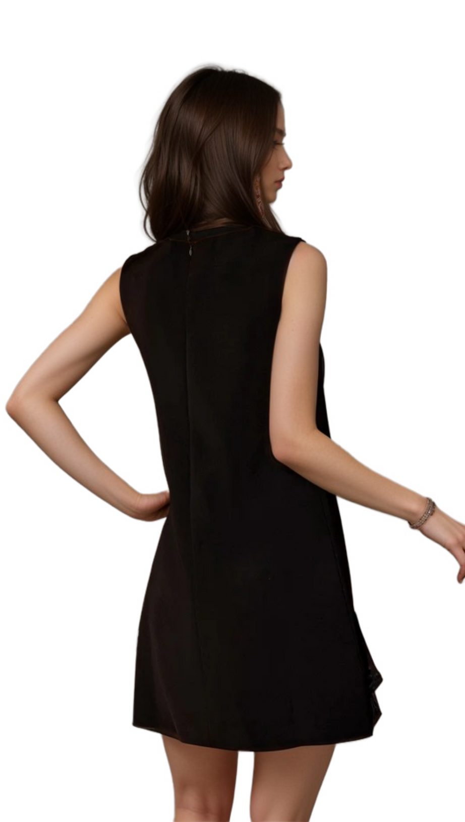 BLANCHE BALIUS SLEEVELESS FLOWER MINI DRESS