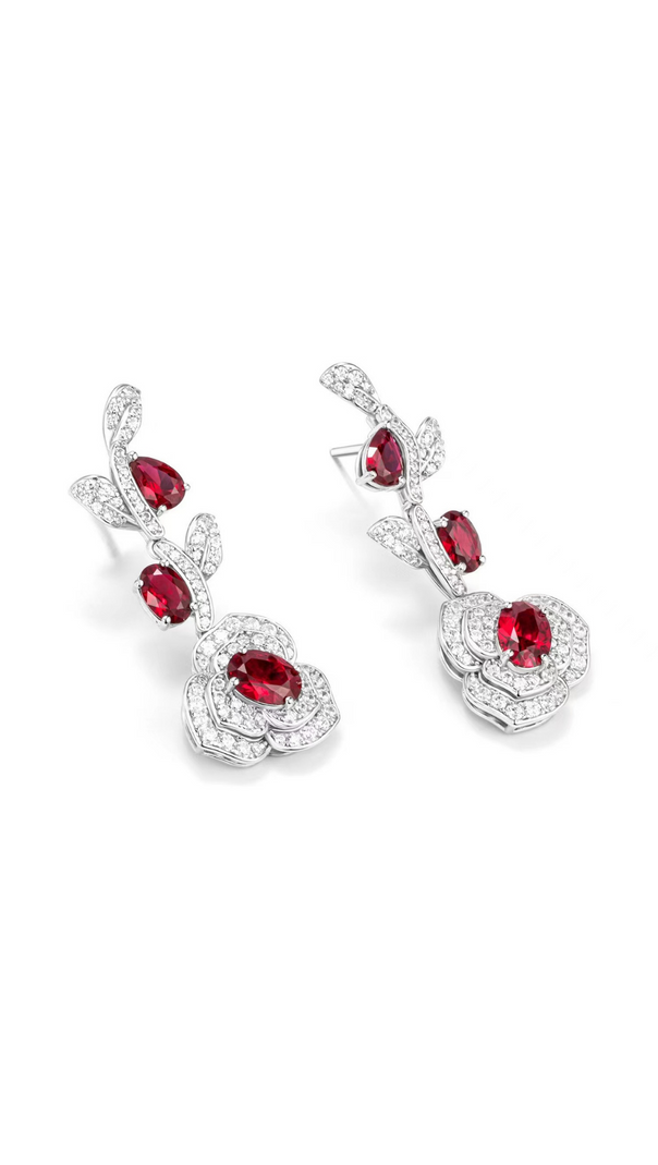AIIZIE AZORITE ROSE GEM EARRINGS - product image