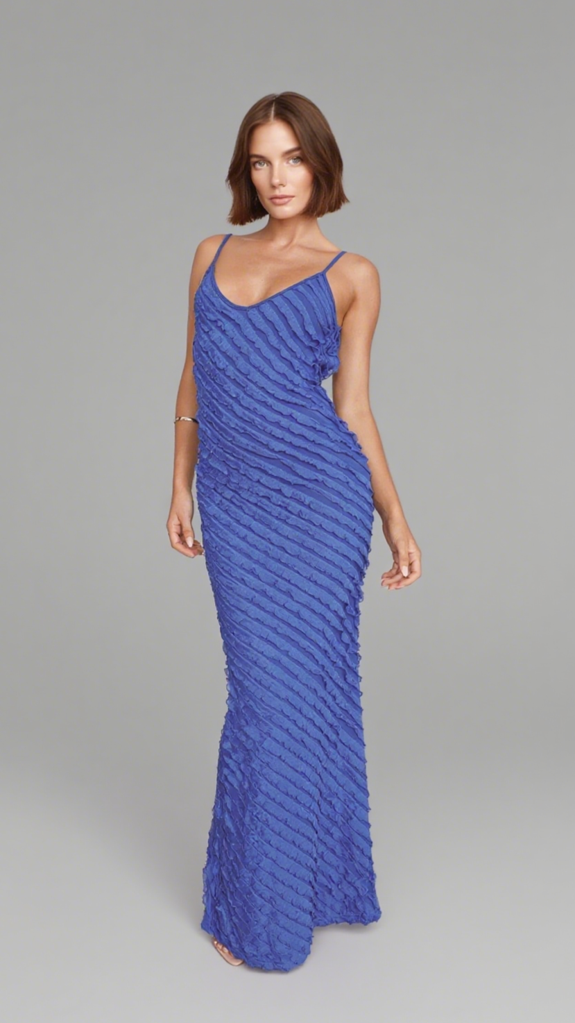 RUNAWAY OPALINE MAXI DRESS ROYAL BLUE