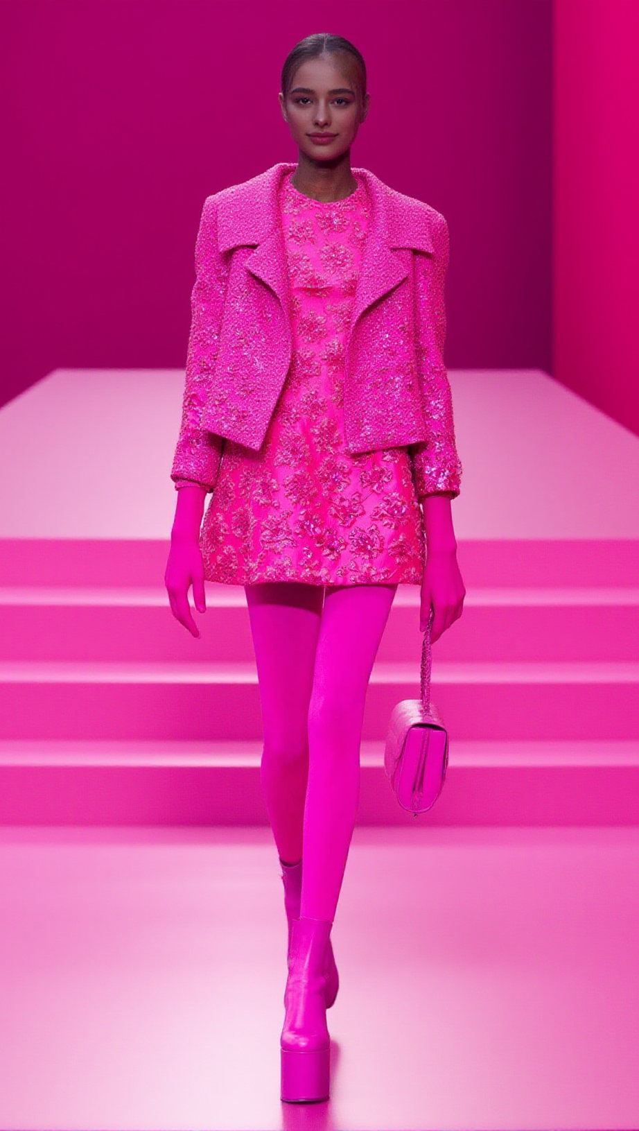 JACQUARD FLORAL BLAZER