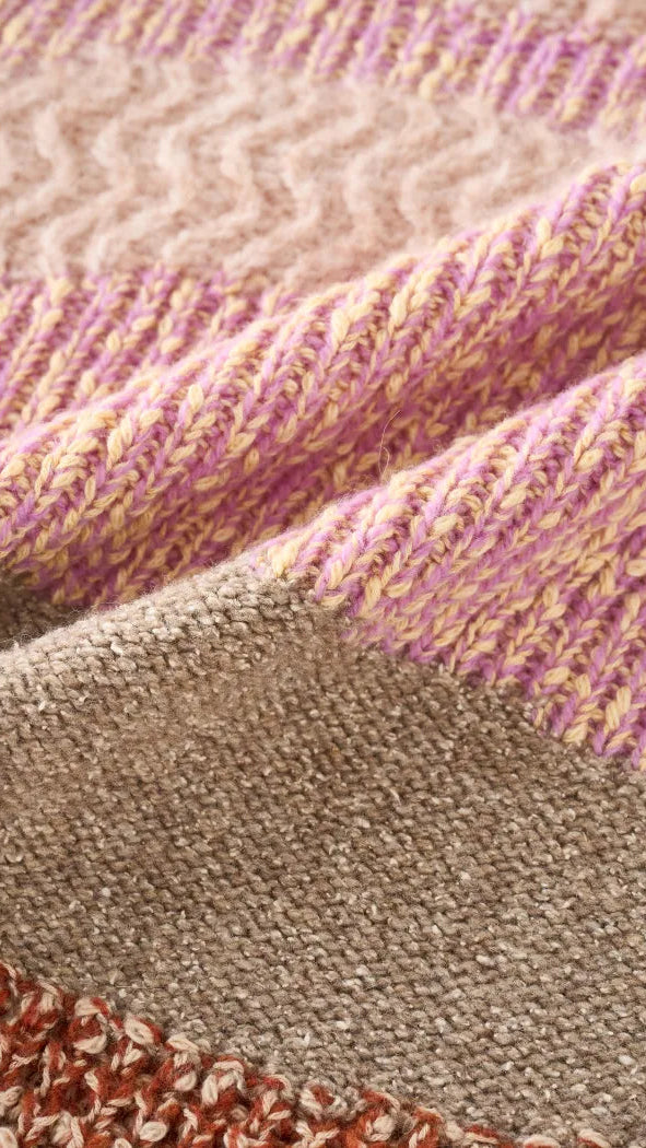 AIIZIE HASEL MULTI-COLOR STRIPED KNIT CARDIGAN - CHIC BOHO LAYERING FOR WOMEN - product image