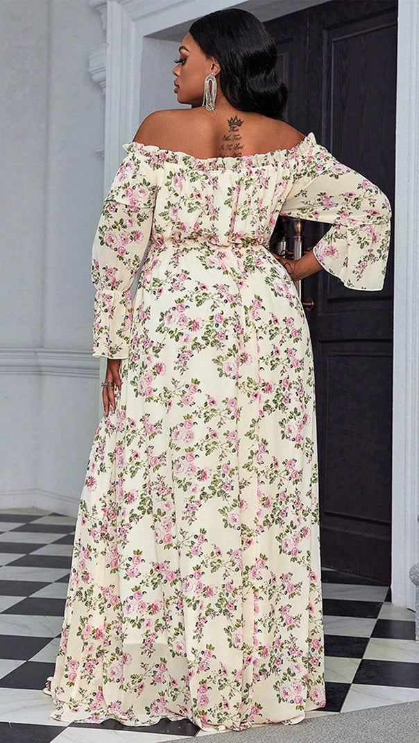 AIIZIE ELORA PRINT MAXI DRESS - product image