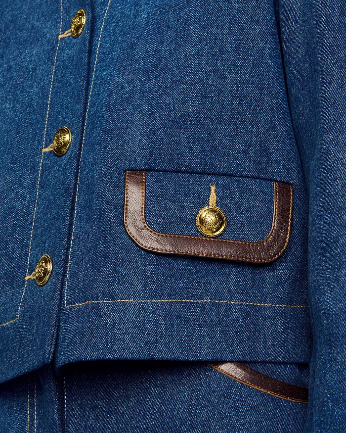 AIIZIE TOSCANE DOUBLE BREASTED BLAZER IN BLUE - product image