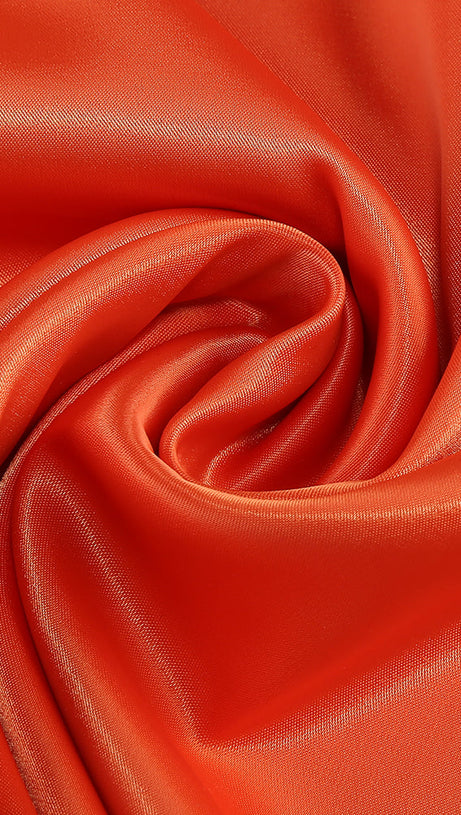 VERNA ORANGE 3D FLOWER DETAILED CUTOUT MAXI DRESS