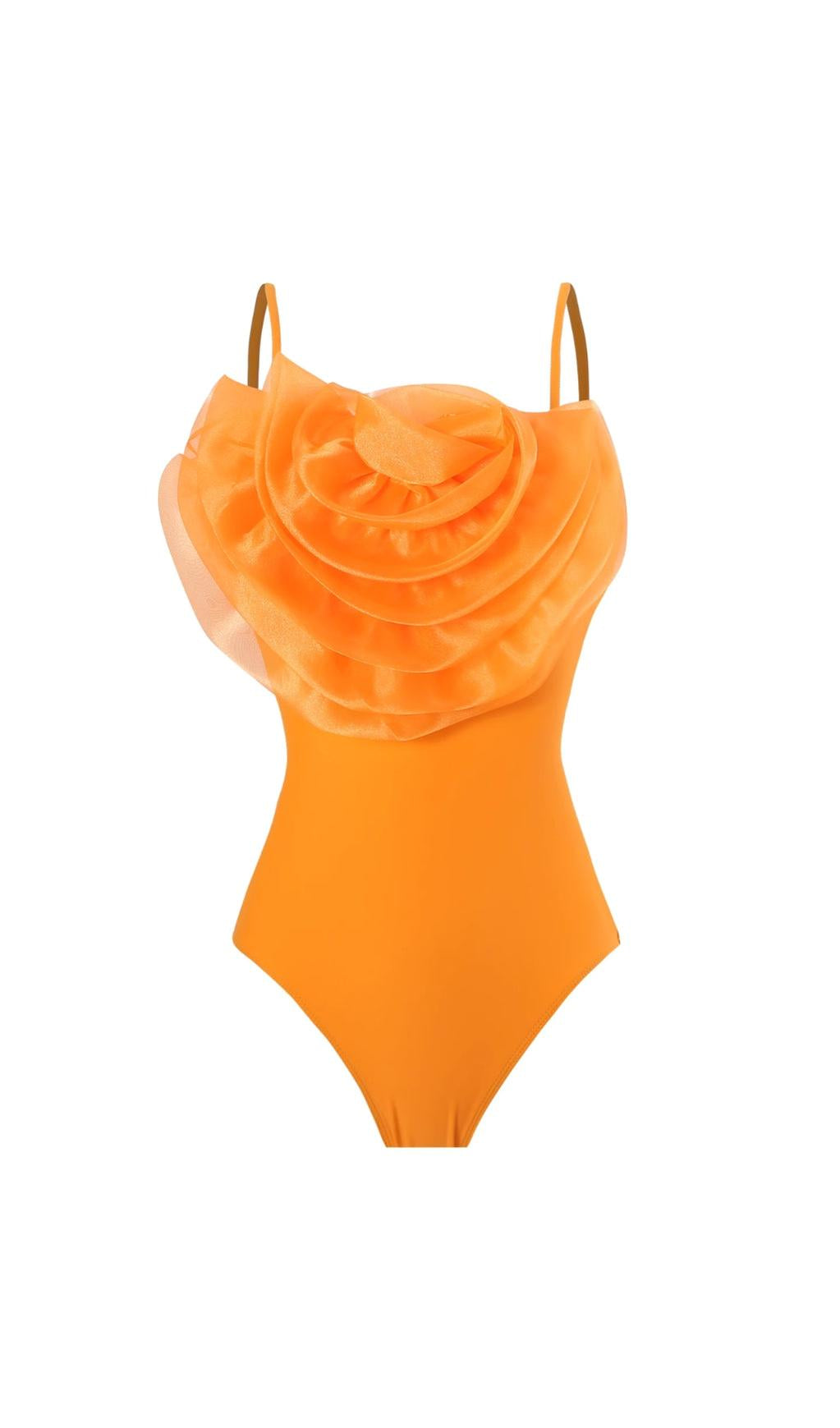 COSTUME DA BAGNO DANAE FIORI D'ARANCIO DUE PEZZI