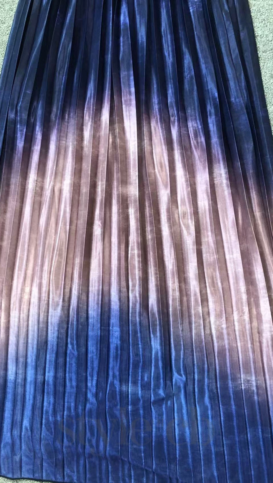 BRIANNA PLEATED SHIMMER GOWN