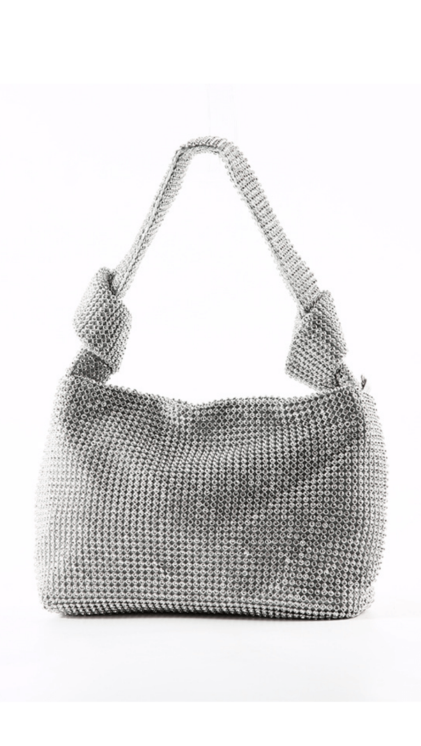 AIIZIE CRYSTAL HANDBAG - SLIVER - product image