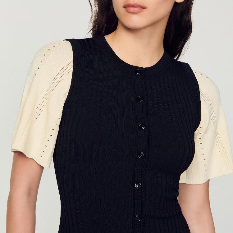 BEULAH KNIT MIDI DRESS IN BLACK