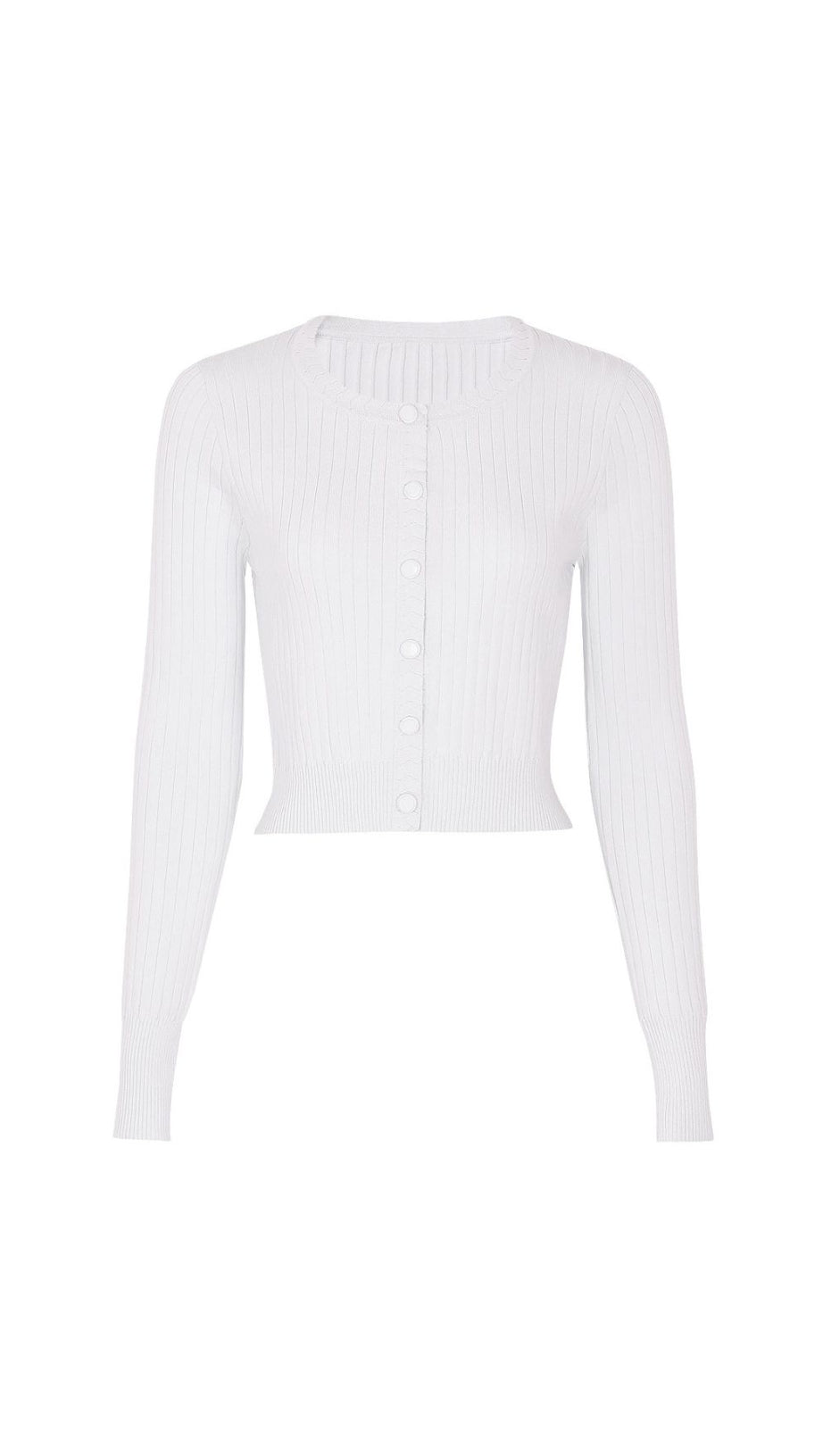 Jackie White Ribbed Knit Maxi Dress & Cardigan Set - Effortless 2-Piece Style