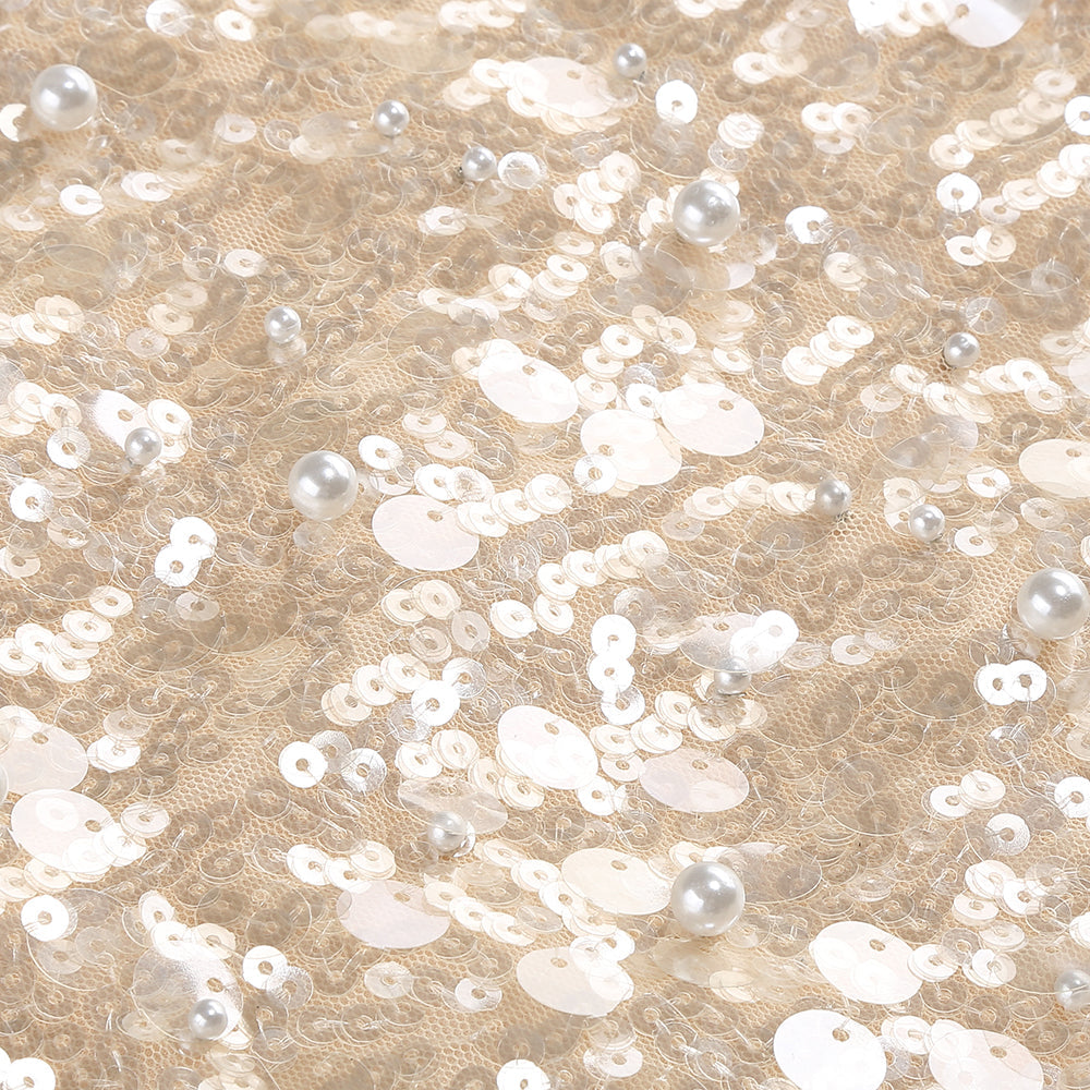 AIIZIE SEQUIN EMBELLISHED MINI DRESS IN GOLD - product image