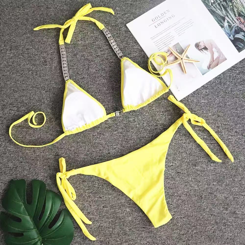 AIIZIE YELLOW DIAMOND BIKINI - product image