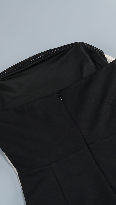 VERA ROSE PRINT STRAPLESS MINI DRESS