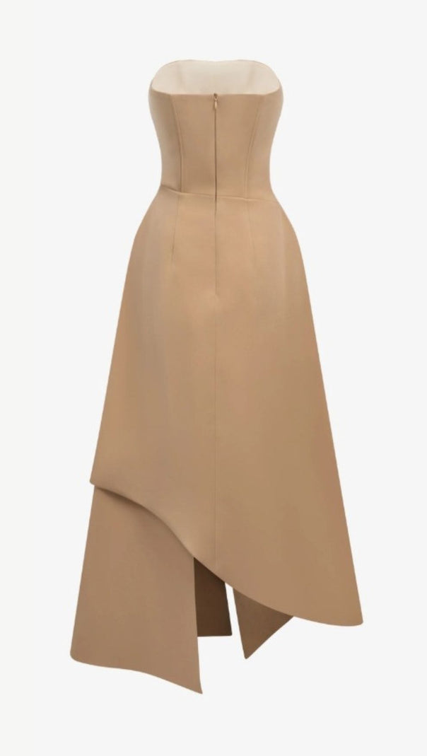 AIIZIE Justis Elegant Strapless Maxi Dress | Modern Formal Gown for Women - product image